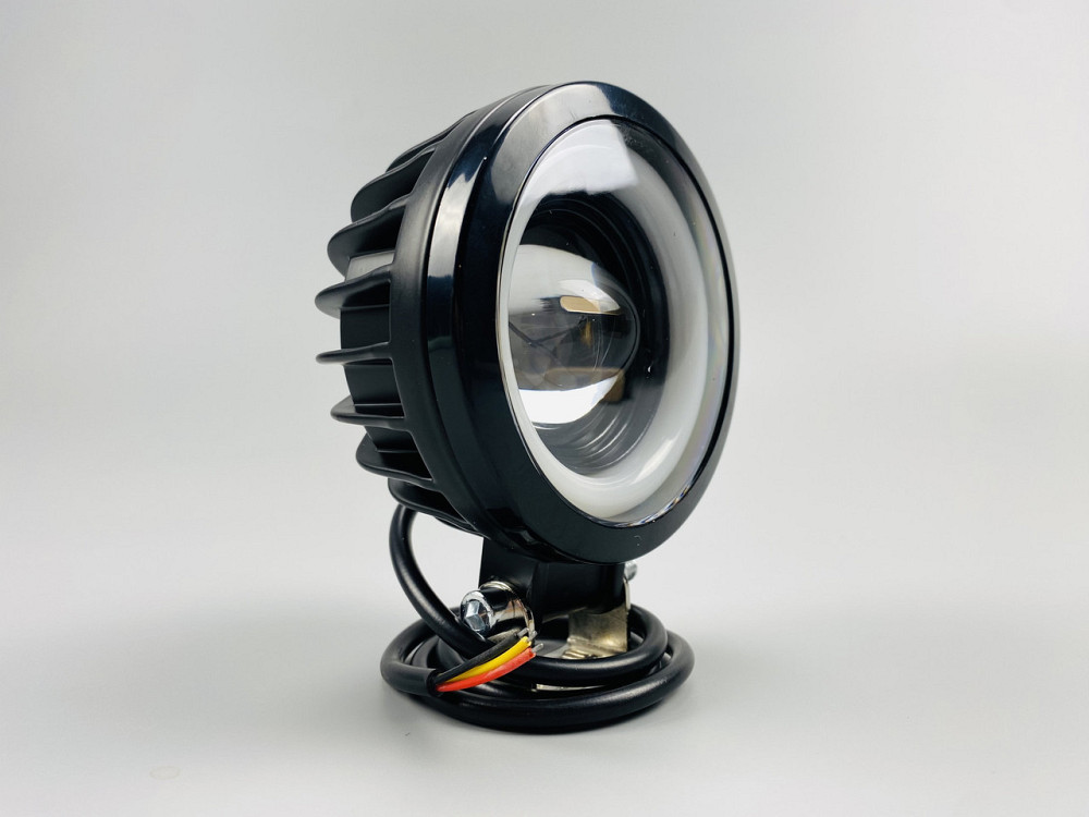 Світлодіодна фара LED кругла 40W + LED кільце, додаткове світло туманна фара Мукачево - фото 5