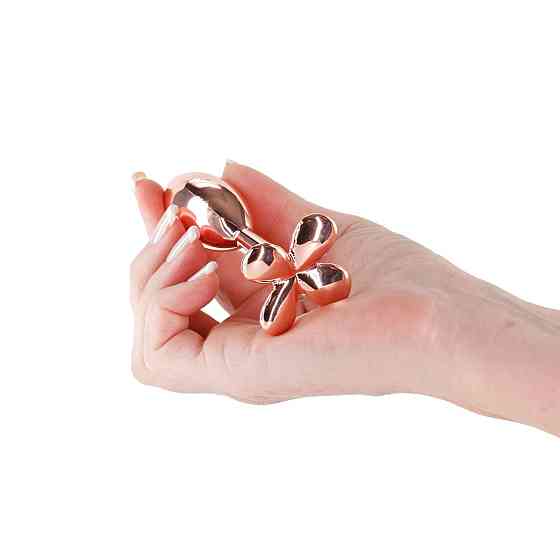 Анальна пробка NS Novelties Rear Assets — Clover — Rose Gold Sex Aura Київ
