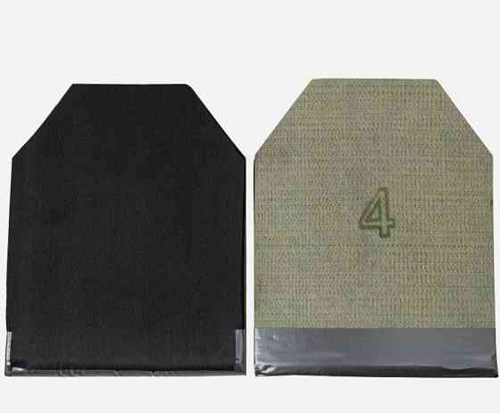 Комплект бронеплит для плитоноски 4-го класса Armox 600Т 6 мм 25х30см 3.5кг Бронепластины Винница