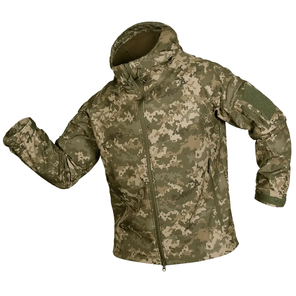 Куртка мужская теплая CM Stalker SoftShell (Пиксель) S Киев - изображение 1