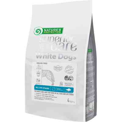 Сухий корм для собак Nature&apos;s Protection Superior Care White Dogs Grain Free White Fish All Sizes and Life Stages 4 кг (NPSC47592) Вінниця