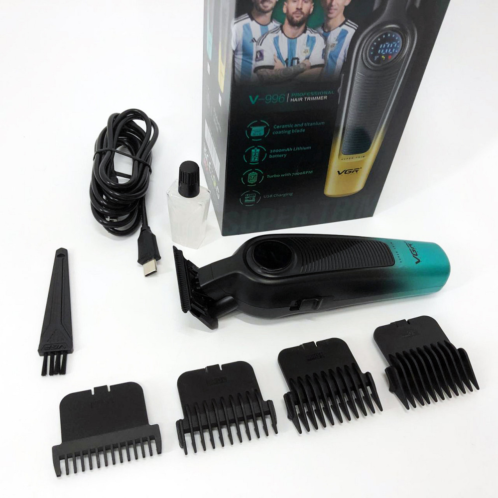 Машинка для стрижки посіченого волосся, Малошумна машинка для стрижки волосся підстригання JI-71 Львів - фото 15