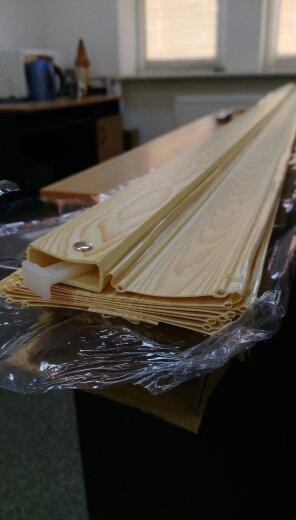 Ширма-гармошка міжкімнатна No3 Дуб світлий 820х2030х0,6 мм розсувна пластикова глуха Дніпро - фото 5