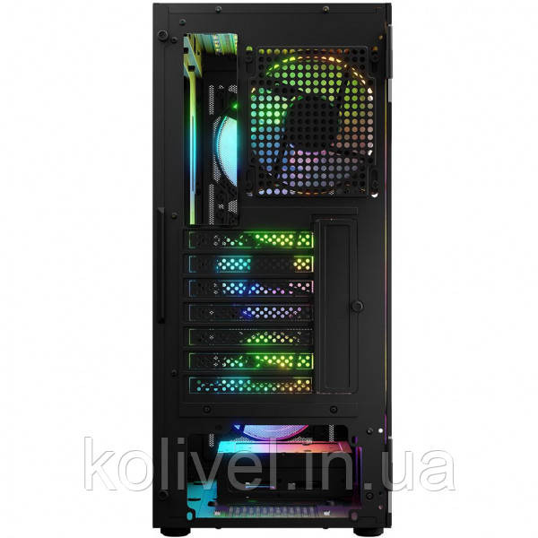 Корпус LogicConcept PORTOS MESH+GLASS ARGB fans 4x120mm BLACK без БЖ ATX (AT-PORTOS-10-0000000-0002) Киев - изображение 4