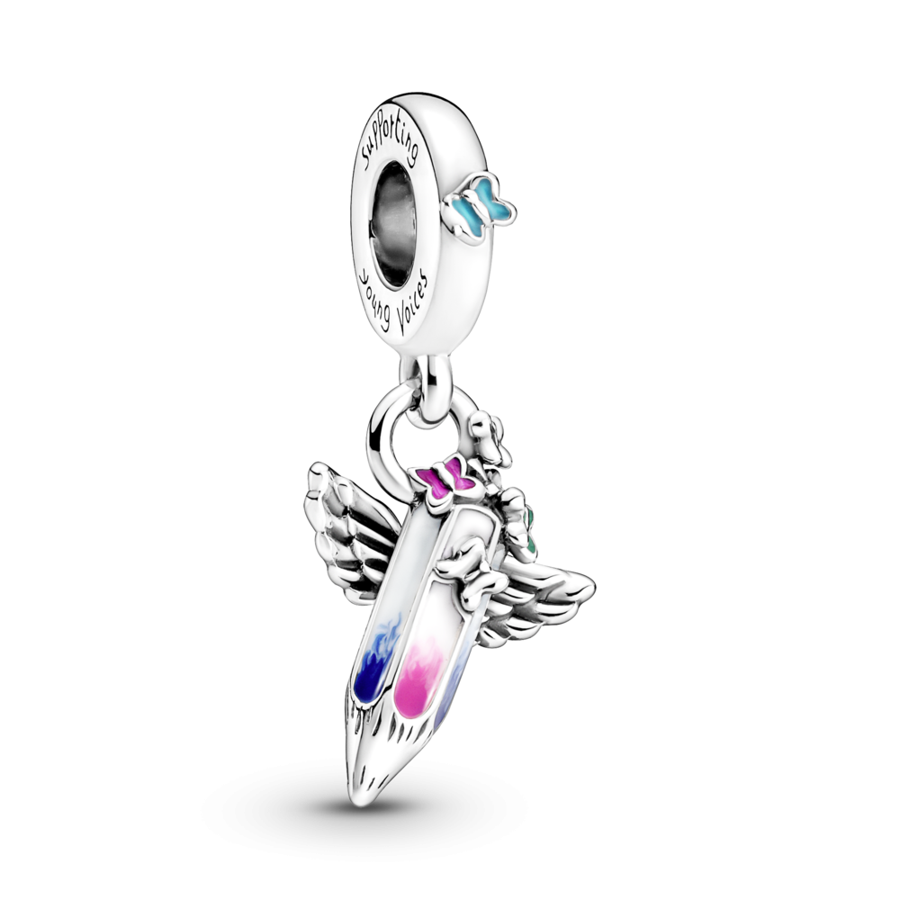 Серебряный шарм Бусина 