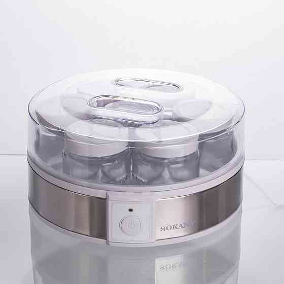 Йогуртница электрическая на 7 баночек по 180 (мл) аппарат для приготовления йогурта 20 Вт йогуртница для дома SK-08017 Киев