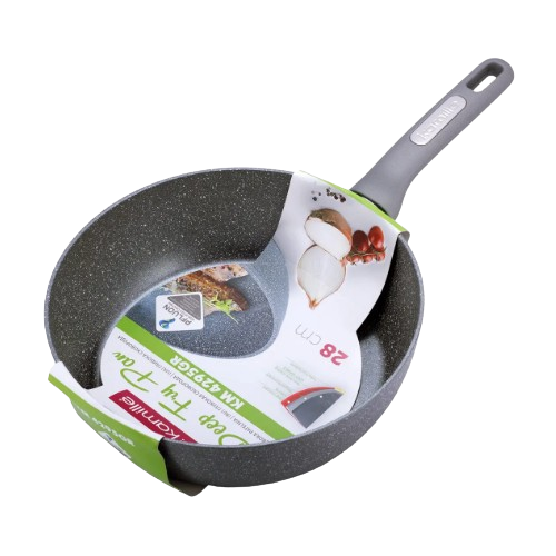Сковорідка-сотейник d28*7,5cм литий алюміній а/п Granite 4295GR KAMILLE Житомир