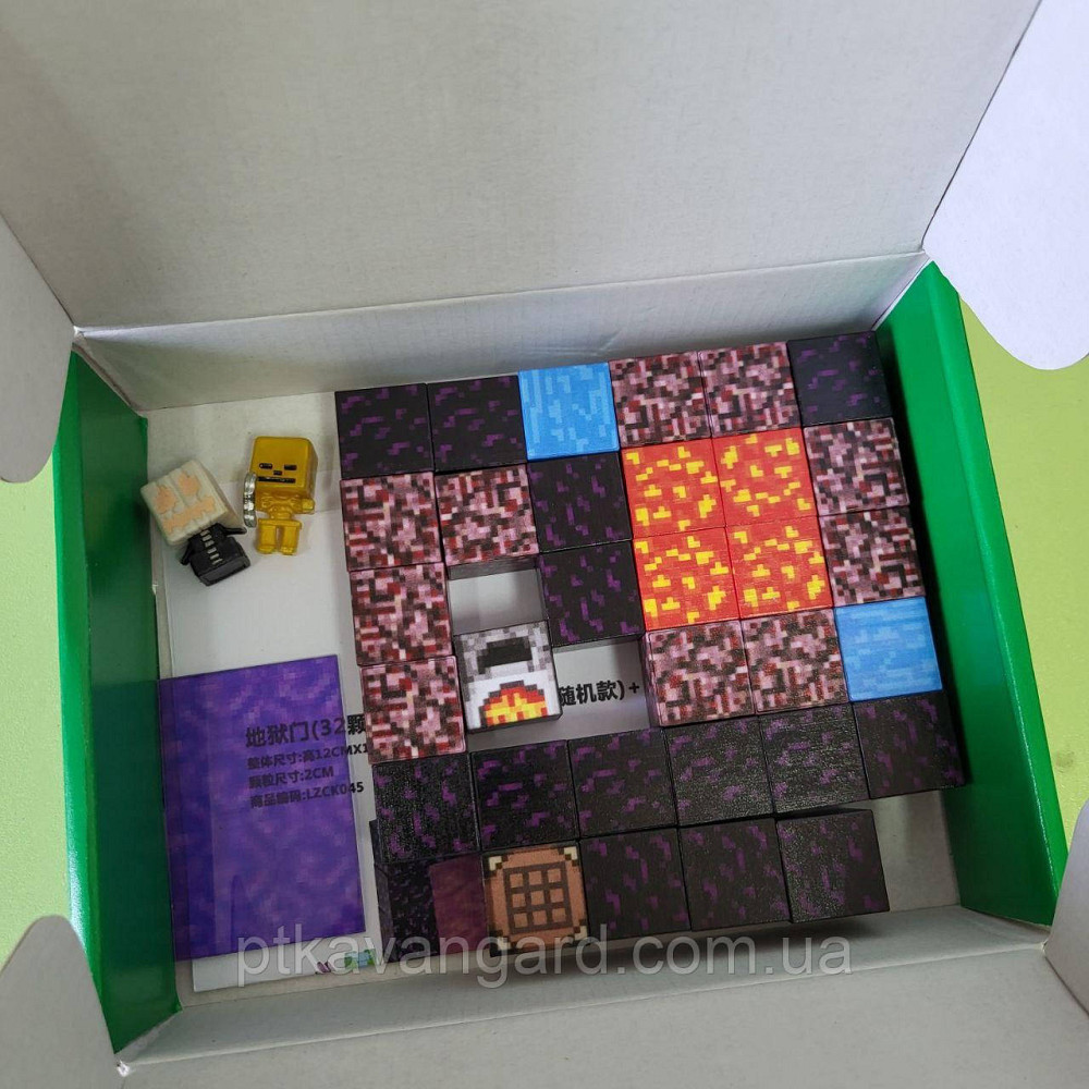 Конструктор магнітний майнкрафт портал у нижній світ 33 магнітних блока Dream World LZCK 045 Хмельницький - фото 2