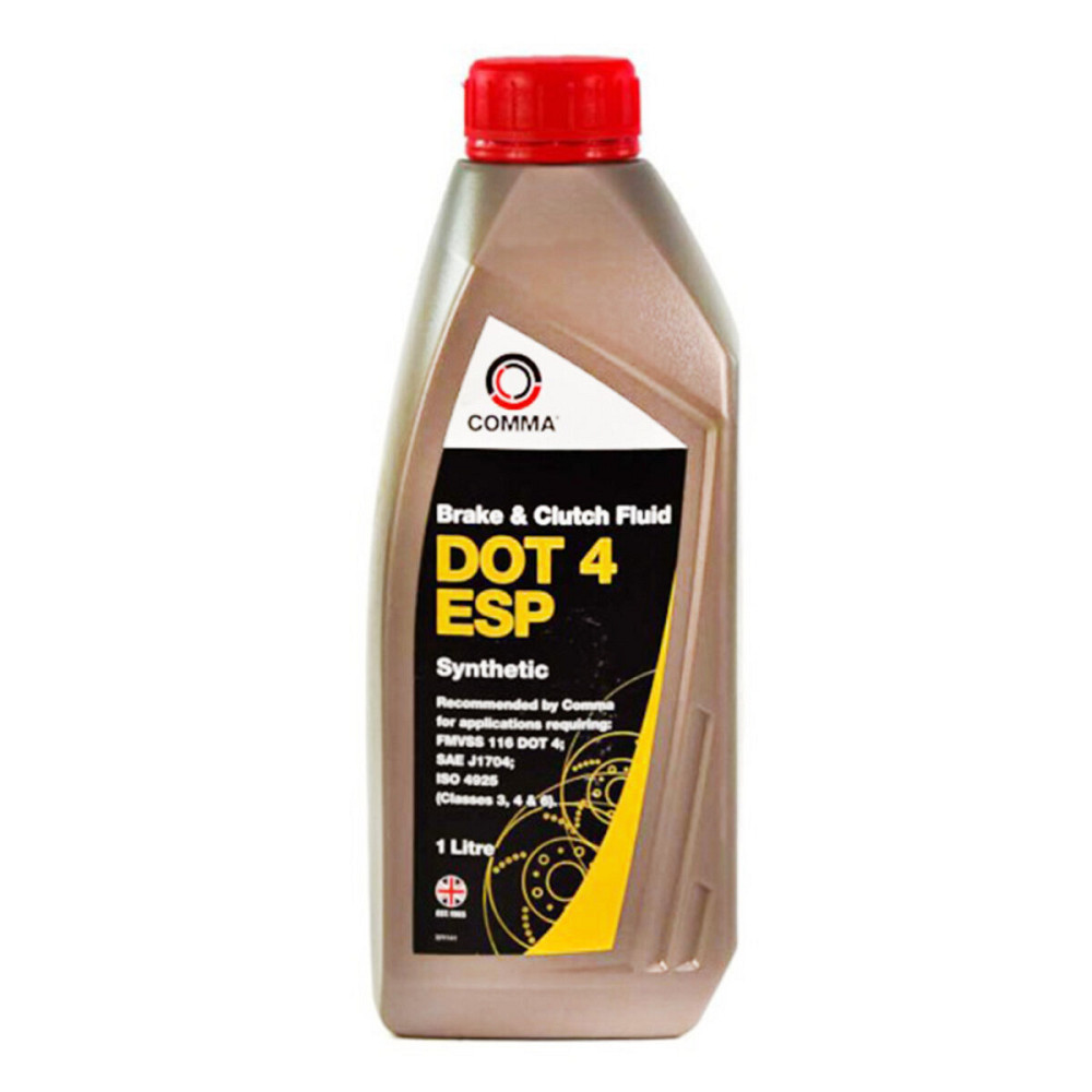 Гальмівна рідина Comma DOT 4 ESP BRAKE FLUID 1л Київ - фото 1