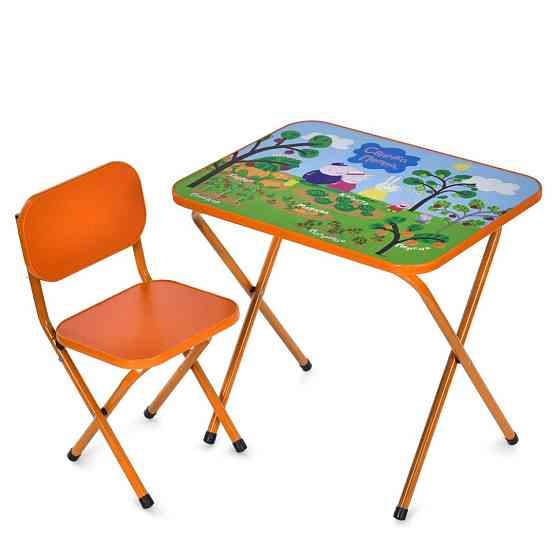 Дитячий столик складаний зі стільчиком M 5963-7 помаранчевий Вінниця
