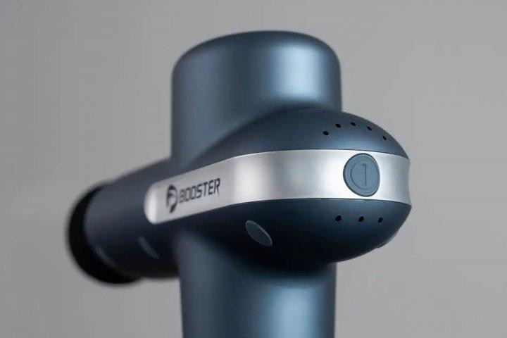 Перкусійний масажний пістолет Lightsaber Booster U1 М'язовий масажер (6 насадок) 2500 мА·год Синій Вінниця - фото 4