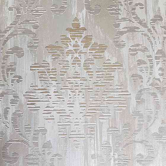 Шпалери флізелінові еко Galerie Metallic FX 0,53Х10 англійські вензелі завитки золотом структурних на коричневому Київ