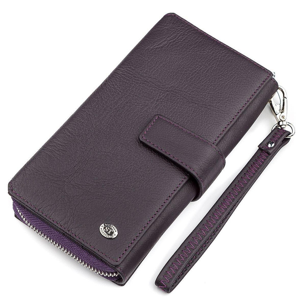 Гаманець жіночий ST Leather 18455 (SТ228) зручний Фіолетовий Київ - фото 11