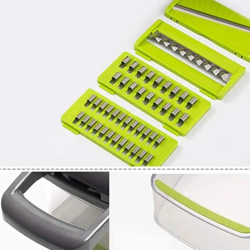 Многофункциональная овощерезка 16в1 с контейнером HA-347 / Ручная овощерезка-измельчитель / Слайсер для овощей Киев - изображение 4