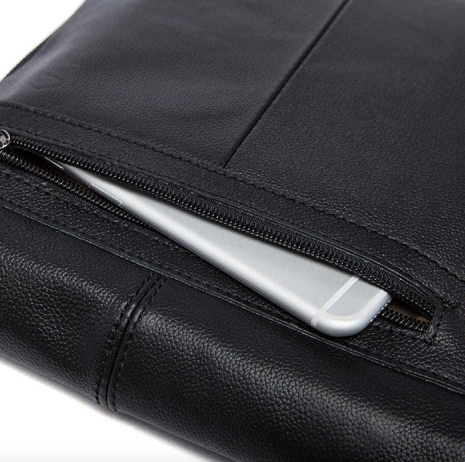 Кожаный мужской мессенджер Vintage 14884 Черный Киев - изображение 6