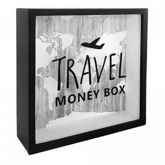 Деревяна скарбничка для грошей Travel money box (літак) Вінниця