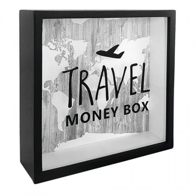 Деревяна скарбничка для грошей Travel money box (літак) Вінниця - фото 1