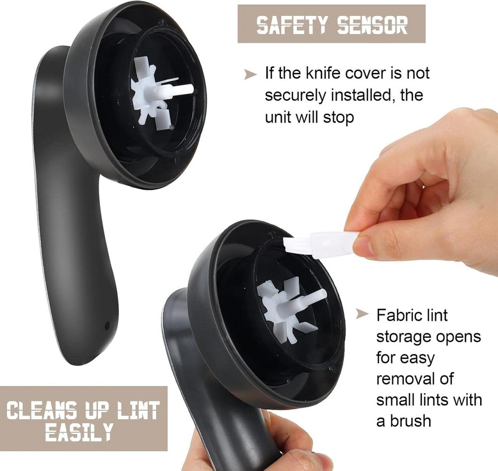 Электрический ремувер катышков GUBOOM, перезаряжаемый триммер для ткани с LED-дисплеем, для одежды и мебели Киев - изображение 4