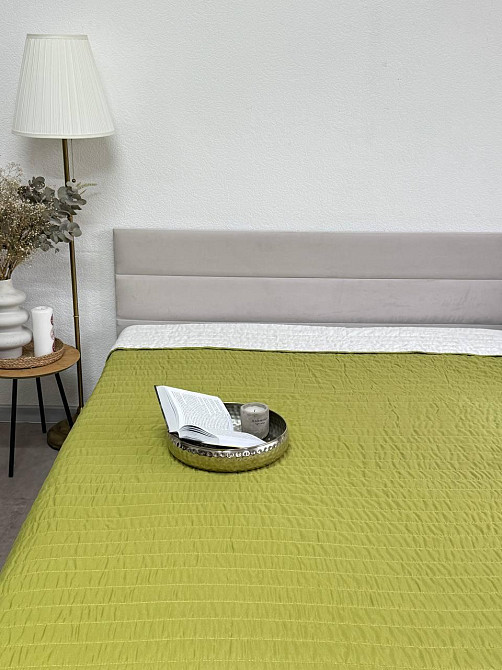 Ecotton Покривало Nostra 240х260 см двостороннє антиалергенне оливковий (L0018Oliva) Коломия - фото 4