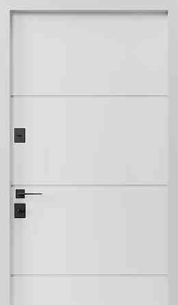 Двері вхідні SARMAK Елегант термо Нортон дерев'яна панель ArWood горіх світлий / ПВХ горіх світлий 860х2040 мм Київ