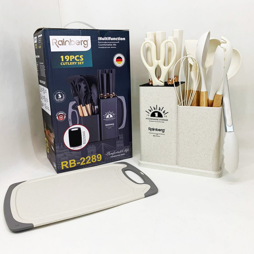 Набор кухонных силиконовых принадлежностей на подставке, Набор принадлежностей для кухни качественный LA-42 Львов - изображение 5