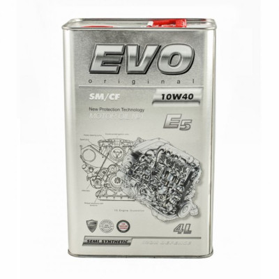 Моторна олива EVO E5 10W-40 SM/CF 4L (E5 4L 10W-40) Вінниця - фото 2