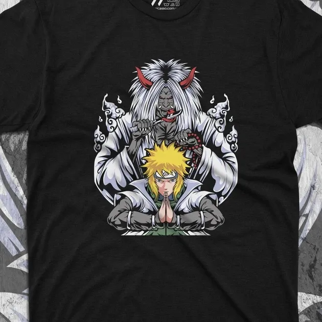 Футболка чоловіча з  принтом Наруто Минато и Шинигами 2 Розмір 48 Дніпро - фото 4