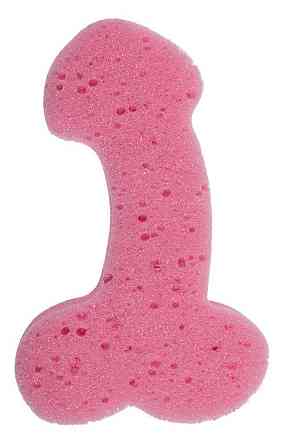 Губка для ванни Sponge Willy Pink, 19 см Sex Aura Київ