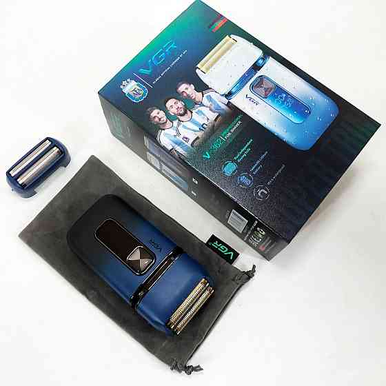 Мужская бритва на батарейках VGR, Мужская водонепроницаемая аккумуляторная бритва BP-32 Львов