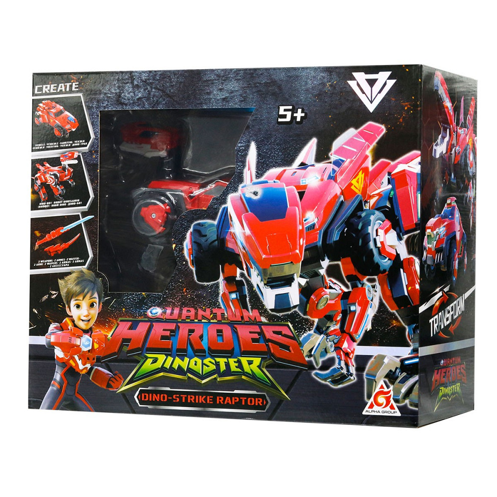 Динозавр-трансформер Dinoster - Мега Дино-Страйк Раптор Дніпро - фото 3