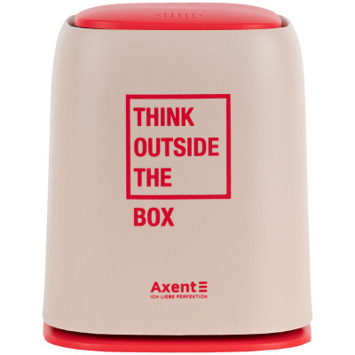 Кошик для паперів Axent Настільний контейнер для сміття, прямокутний, персиковий (2133-42-A) Вінниця - фото 1
