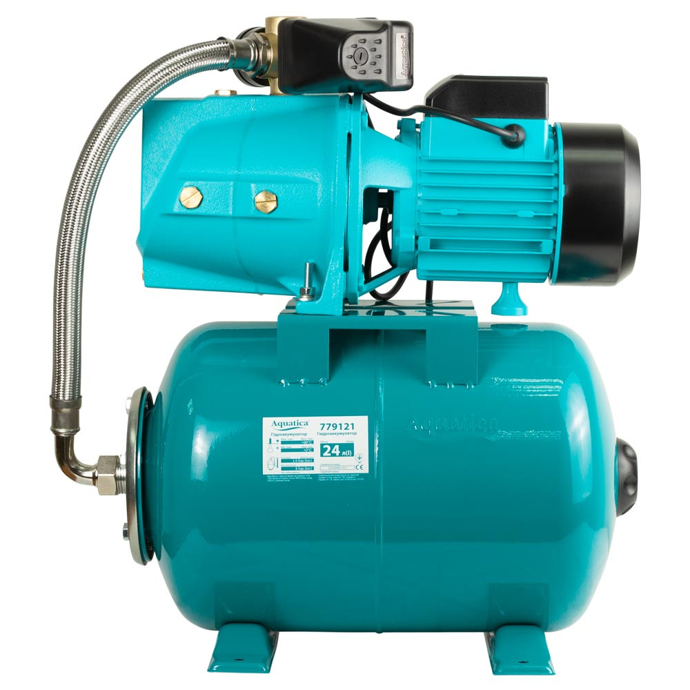 Aquatica Станция 0.75кВт Hmax 42м Qmax 80л/мин (самовсасывающий насос) 24л Украина AQUATICA (77 Коломыя - изображение 8
