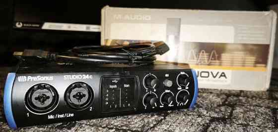 Студія звукозапису ,Аудіоінтерфейс Presonus studio 24c, MAudio Nova. Харків