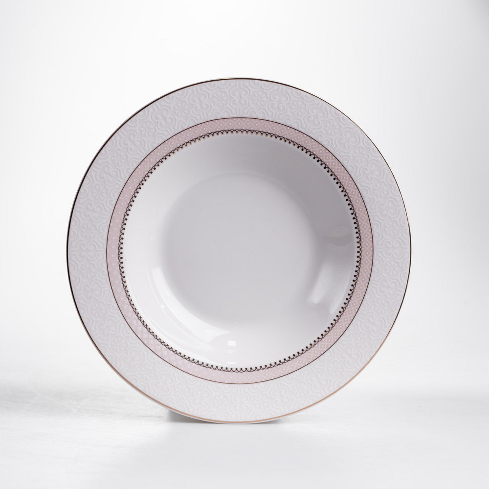 Столовий сервіз на 6 персон 24 предмети порцеляновий HP-HK-A12 Бежевий Коломия - фото 5