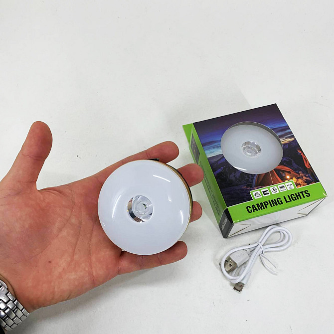 Светодиодный кемпинговый фонарь YD-7-7SMD с функцией Power Bank белый красный свет ET-91 Львов - изображение 9