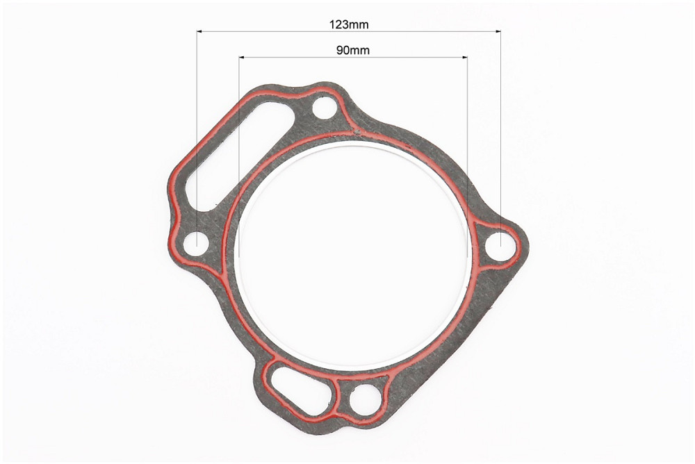 Прокладка головки циліндра 190F-90mm (пароніт, червона нитка) Киев - изображение 2