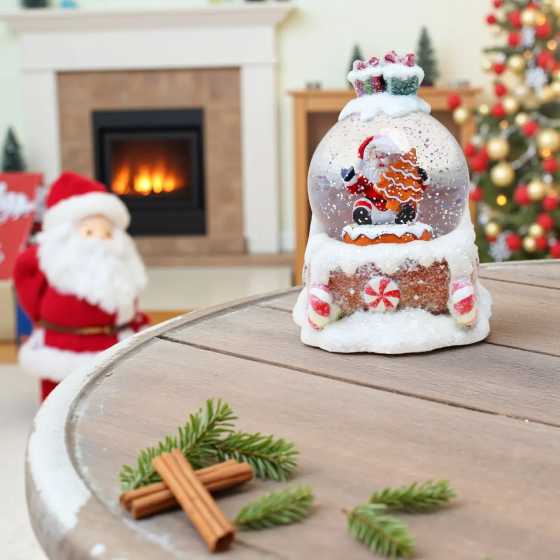 Світильник новорічний декор Куля на санях HC-Q067 LED AAх3 (13х15х17см) Київ