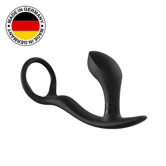 Анальная пробка с эрекционным кольцом Fun Factory BOOTIE RING slate Sex Aura Киев