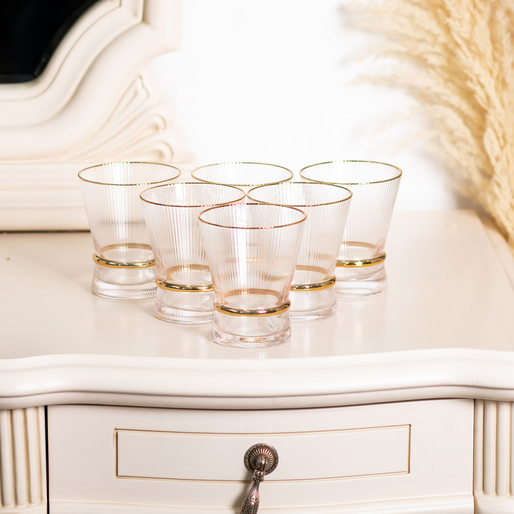 Yiwu Набір із шести склянок об'ємом 300 мл для лимонаду, соку та коктейлів HP-16-5 Коломия - фото 3