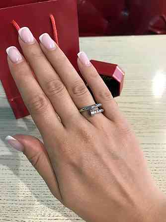 Cartier кільце гвоздик посрібнення / Картьє кільце цвях Одеса