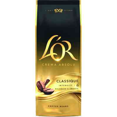 Кофе L'OR Crema Absolute Classic в зернах 1 кг (8711000400791) Винница