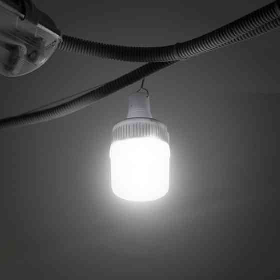 Світильник акумуляторний підвісний 14 SMD, сонячна панель, індикатор заряду INTERTOOL LB-0108 Киев