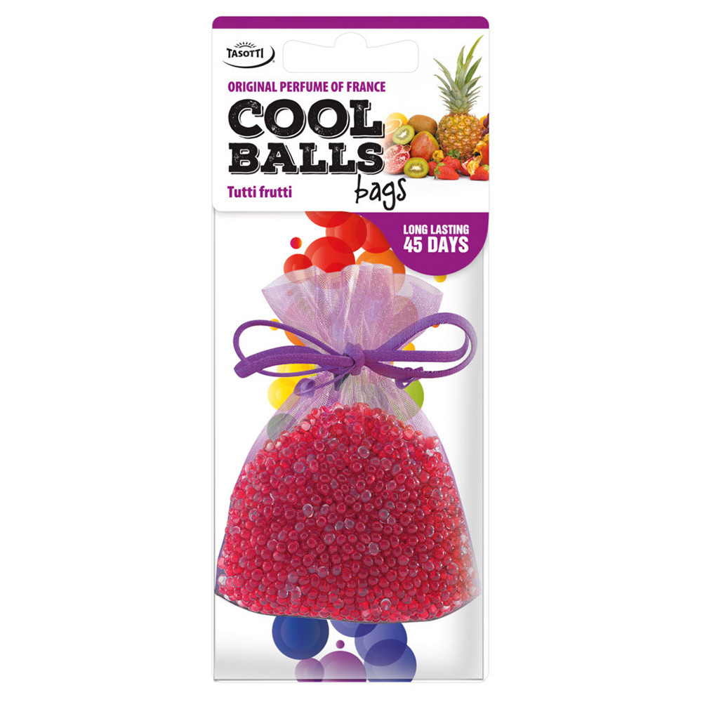 Ароматизатор для авто мішочок "Cool Balls" Tutti Frutti (Тутті Фрутті) 25г Tasotti Київ - фото 1