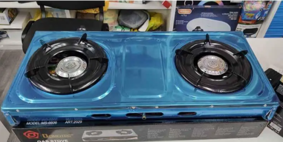 Плита газова Domotec MS-6606 2 конфорки нерж 2,2 кВт х 2 2800 Па 710х370х85 мм 00007603 Одеса