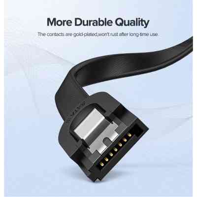 Кабель для передачі даних SATA 3 Data Cable 0.5m 90° corner US217 Black Ugreen (30797) Вінниця