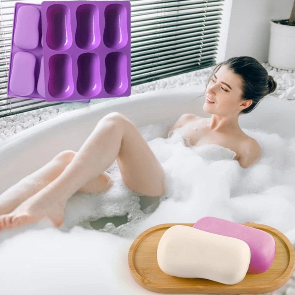 Силиконовая формочка для мыла 188 на 210 мм фиолетовый Киев - изображение 4