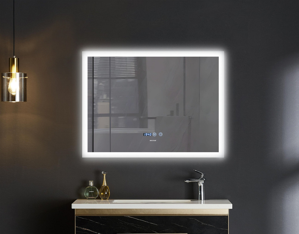 Дзеркало MIXXUS FLAT MR04-80x60 з LED Touch, Anti-fog, димером, рег. яскравості, годинником (MI6928) Київ - фото 10
