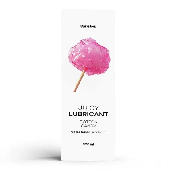Лубрикант на водній основі Satisfyer Juicy Lubricant Cotton Candy water based 300 мл Львів