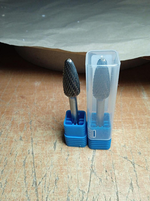 Борфреза FX еліпс 6×18×6 мм — твердосплавна шарошка по металу для дриля та гравера Харків - фото 1