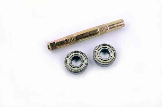 Ось каретки велосипедная (клин) (L-145mm) (+ 2 подшипника 6203-ZZ) Мукачево